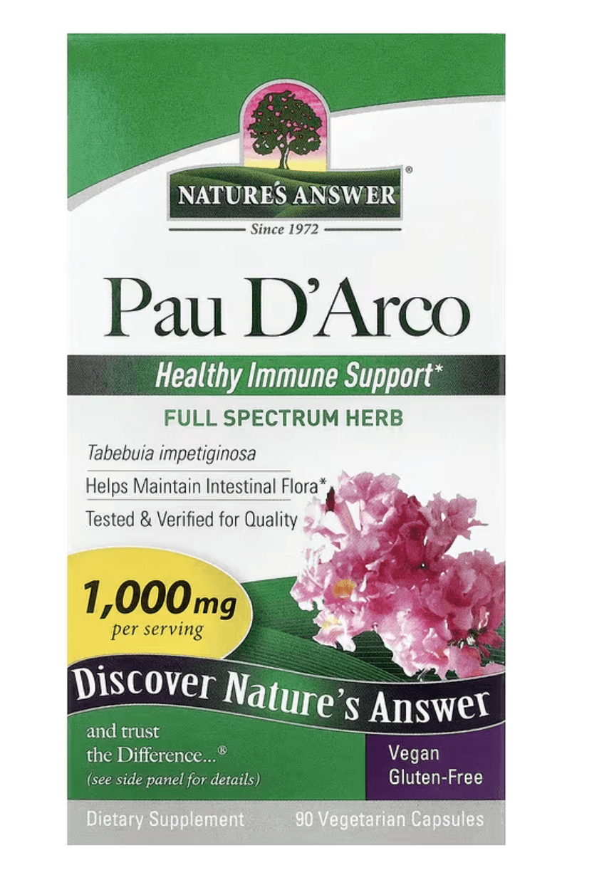 Nature's Answer, Лапачо, 1000 мг, 90 вегетаріанських капсул (500 мг на капсулу)