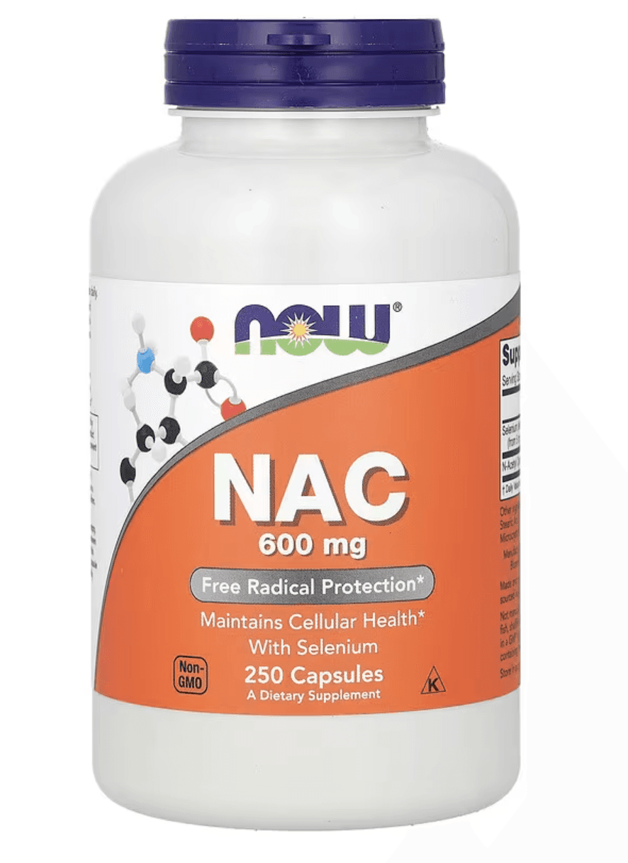 NOW Foods, NAC, 600 мг, 250 капсул